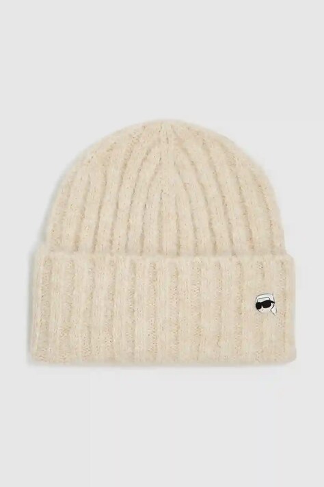 Καπέλο Karl Lagerfeld χρώμα: μπεζ, A4W33108