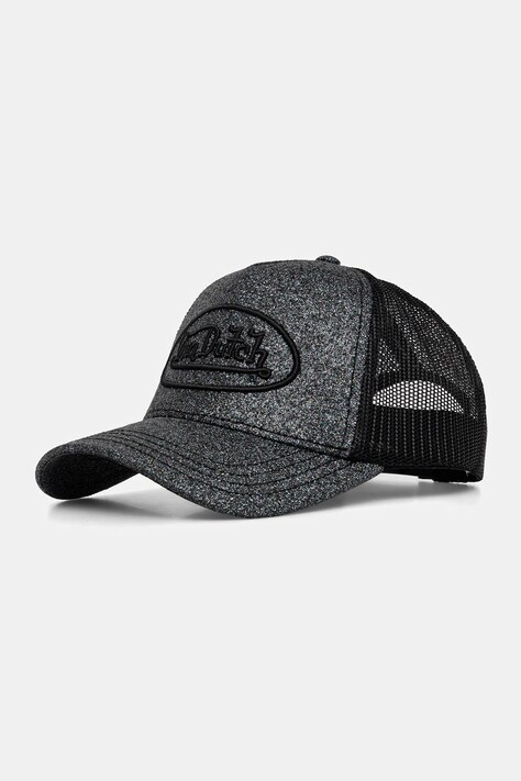 Von Dutch czapka z daszkiem kolor czarny VD.2.CB.GLITTER