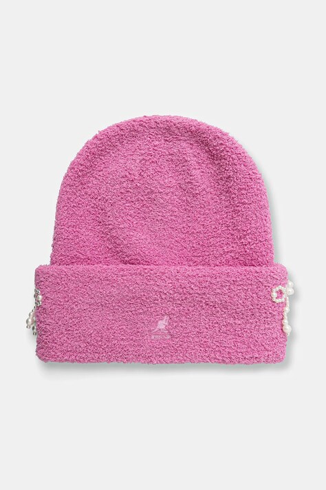 Kangol czapka PEARL BEANIE kolor różowy K3794.PP692