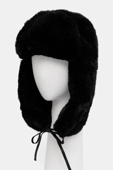 Kangol czapka FAUX FUR TRAPPER kolor czarny K4301ST.BK001
