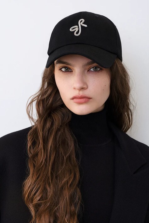 Βαμβακερό καπέλο του μπέιζμπολ Ruslan Baginskiy χρώμα: μαύρο, BSB033-C-DMD-PRB