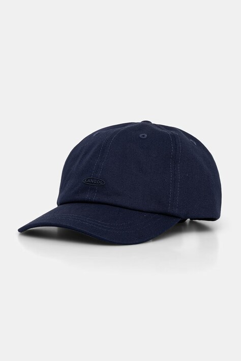 Kangol czapka z daszkiem damska bawełniana DEMURE LOGO BB granatowa K5487.NV411