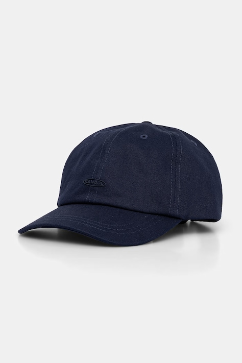 Kangol czapka z daszkiem damska bawełniana DEMURE LOGO BB granatowa K5487.NV411