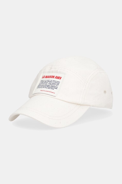 American Vintage czapka z daszkiem bawełniana kolor beżowy LYC24A