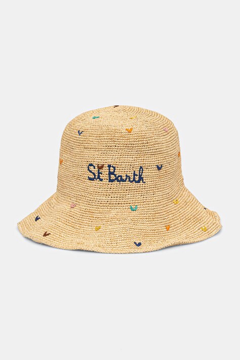 MC2 Saint Barth kapelusz bucket damski pleciony beżowy RHAT001