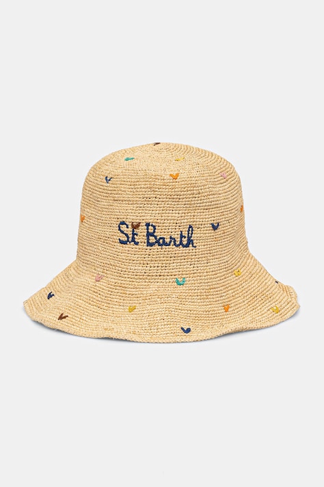MC2 Saint Barth kapelusz bucket damski pleciony beżowy RHAT001