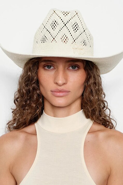 Ruslan Baginskiy kapelusz Cowboy Hat kolor beżowy CWB035-STR-VSH-11P-SRB