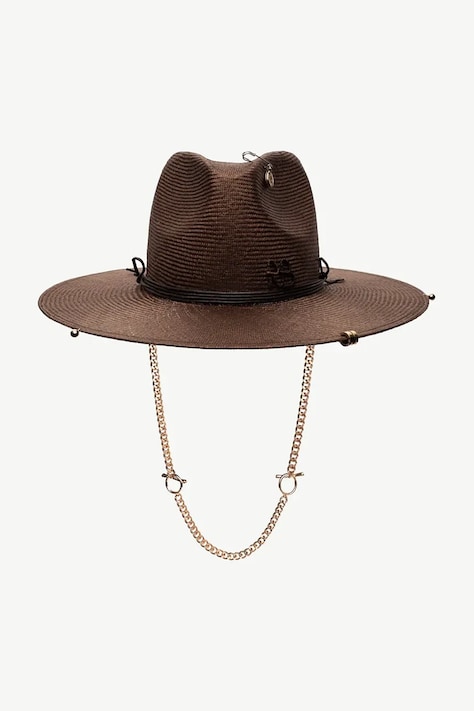 Klobúk Ruslan Baginskiy Fedora Hat hnedá farba, FDR09-SZL-PRS-CHA-SRB