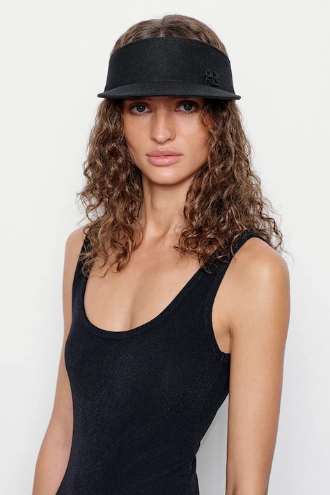 Laneni vizir Ruslan Baginskiy Bow Tie Visor boja: crna, KZR033-LN-2BOW-WRB