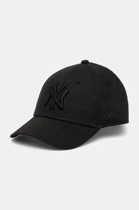 Детская хлопковая кепка New Era NEW YORK YANKEES цвет чёрный с аппликацией 12053099