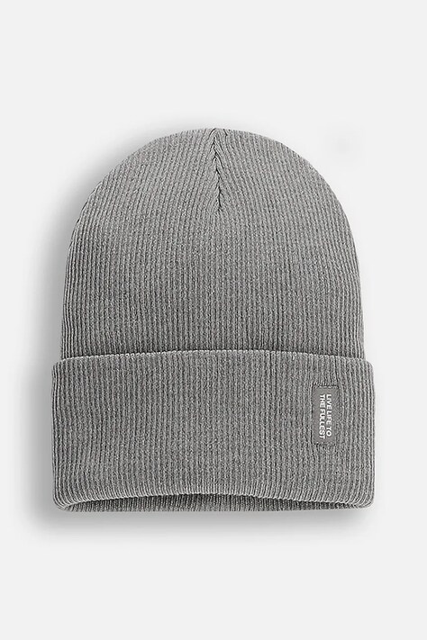 Coccodrillo czapka dziecięca kolor szary BASIC ACCESSORIES