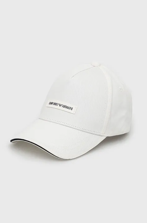 Βαμβακερό καπέλο του μπέιζμπολ Emporio Armani χρώμα: μαύρο 627921 CC991