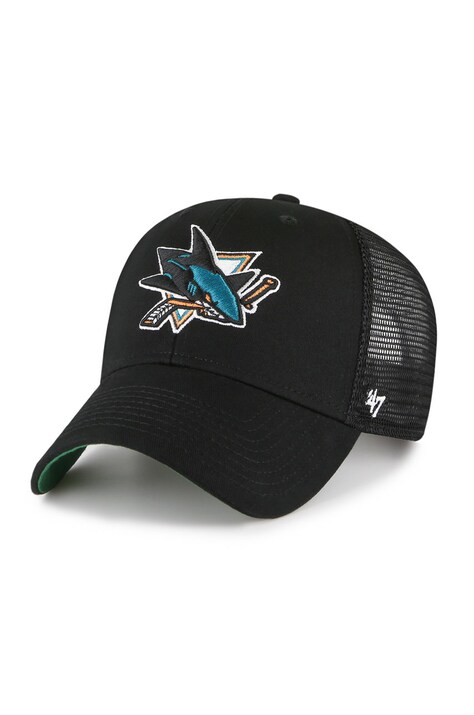 Čepice 47brand NHL San Jose Sharks černá barva, s potiskem, H-BRANS22CTP-BK