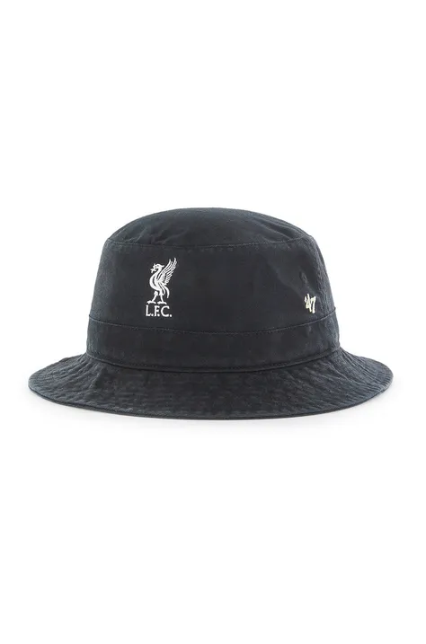 Klobúk 47brand EPL Liverpool čierna farba, bavlnený