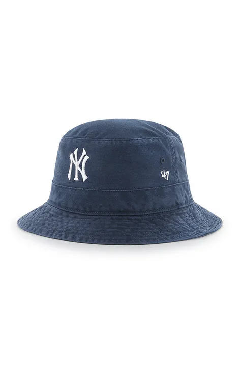 Шляпа 47brand MLB New York Yankees цвет синий хлопковая
