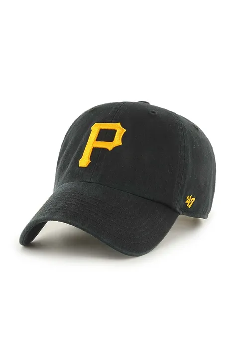 Καπέλο 47 brand MLB Pittsburgh Pirates χρώμα: μαύρο  B-RGW20GWS-BKD