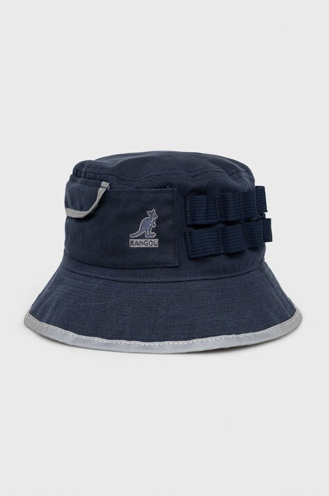 Kangol palarie din bumbac culoarea albastru marin, bumbac
