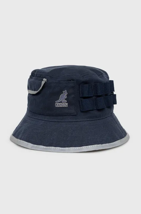 Шляпа из хлопка Kangol цвет синий хлопковый