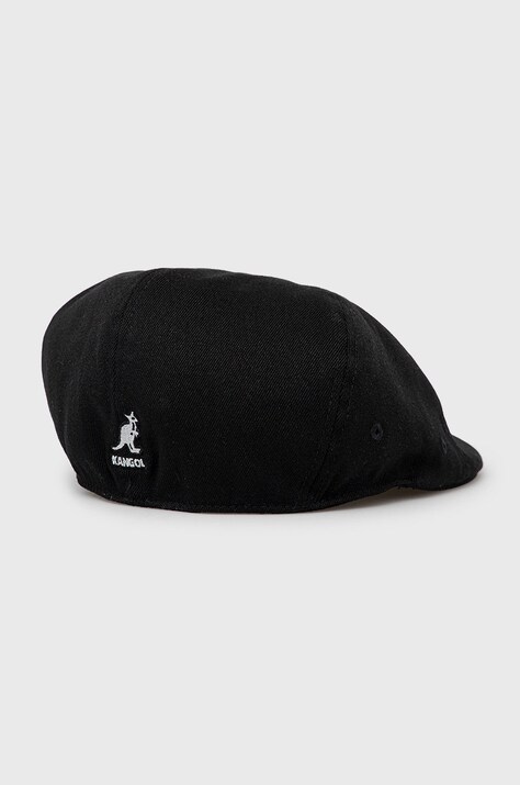 Kangol kaszkiet z domieszką wełny kolor czarny z domieszką wełny