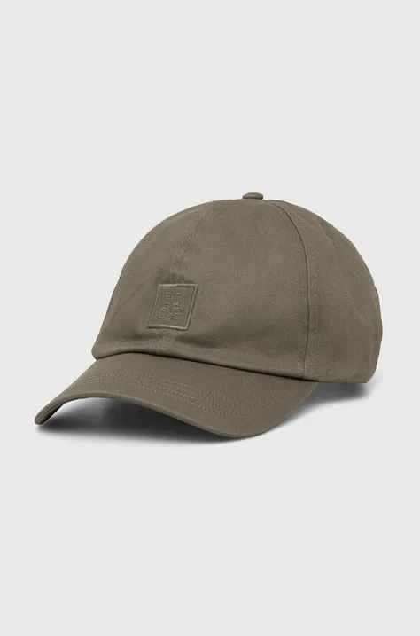 Βαμβακερό καπέλο του μπέιζμπολ Marc O'Polo χρώμα: πράσινο