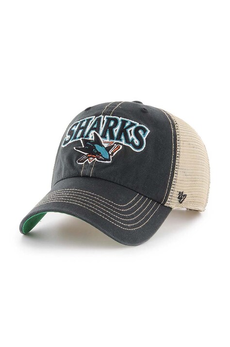 Кепка 47 brand NHL San Jose Sharks цвет чёрный с аппликацией