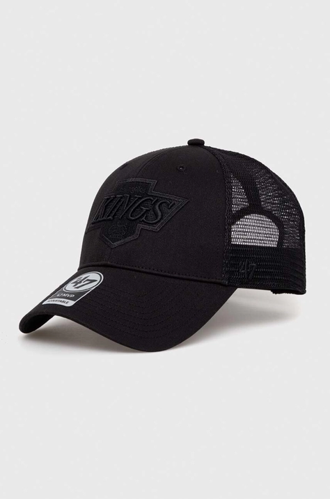 47brand czapka z daszkiem NHL LA Kings kolor czarny z aplikacją  HVIN-BRANS08CTP-BKA88