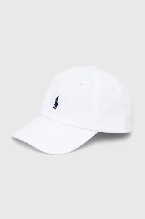 Polo Ralph Lauren cotton baseball cap white color