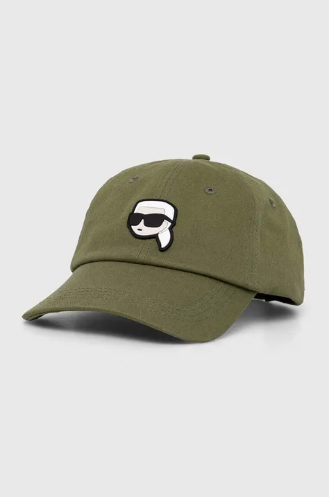 Καπέλο Karl Lagerfeld χρώμα: πράσινο
