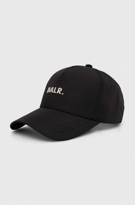 Kapa sa šiltom BALR Q-Series boja: crna, s aplikacijom, B6110 1059