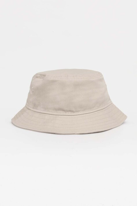 New Era palarie din bumbac culoarea bej, bumbac