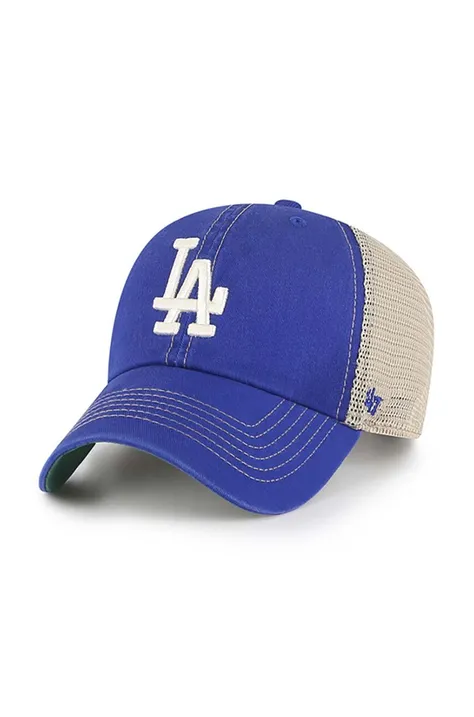 Kapa sa šiltom 47brand MLB Los Angeles Dodgers boja: tamno plava, s uzorkom, B-TRWLR12GWP-RYC