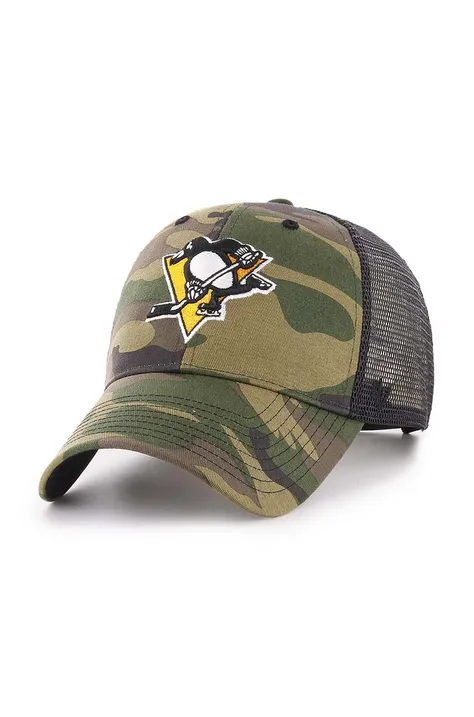 Καπέλο 47brand NHL Pittsburgh Penguins χρώμα: πράσινο, H-CBRAN15GWP-CM