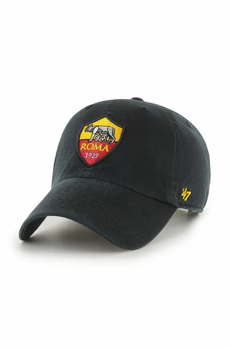 Kapa sa šiltom 47 brand AS Roma boja: crna, s aplikacijom, ITFL-NLRGW01GWS-BKA