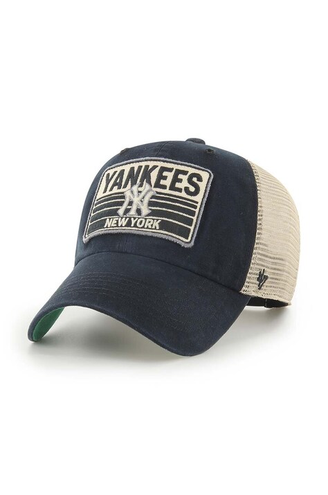 Кепка 47 brand MLB New York Yankees цвет чёрный с аппликацией B-FRSTK17BXP-VB