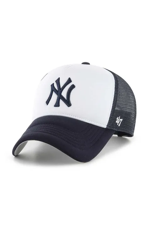Шапка с козирка 47 brand MLB New York Yankees в тъмносиньо с апликация B-TRTFM17KPP-NY