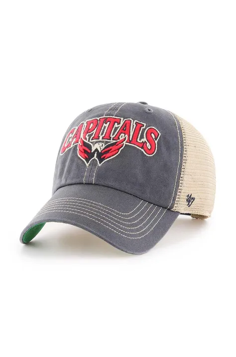 47 brand czapka z daszkiem NHL Washington Capitals kolor granatowy z aplikacją H-TSCLA20LAP-VN