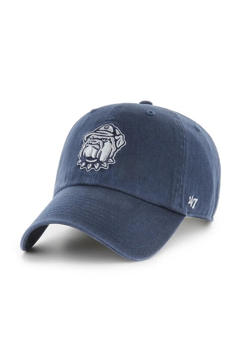 Бавовняна бейсболка 47 brand NCAA Georgetown Hoyas колір синій з аплікацією C-NLRGW1093GWS-NY