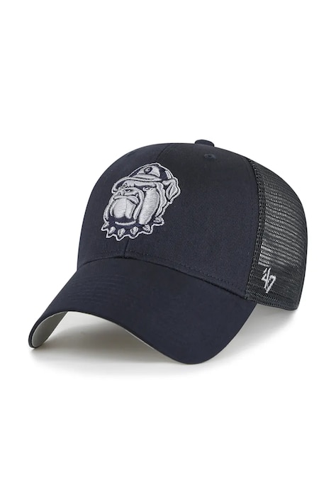 Хлопковая кепка 47 brand NCAA Georgetown Hoyas цвет синий однотонная C-BRANS1093CTP-NY