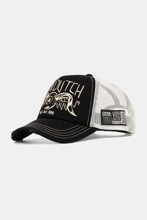Von Dutch czapka z daszkiem kolor czarny VD.0.CAS1.CREW