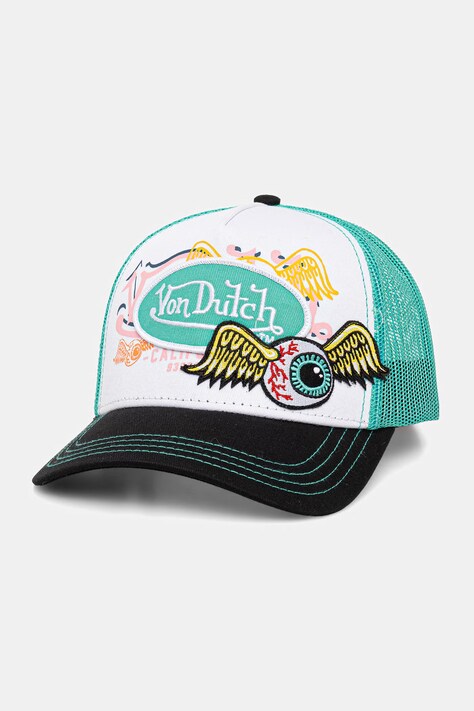 Von Dutch czapka z daszkiem męska zielona VD.0.CAS1.PAT