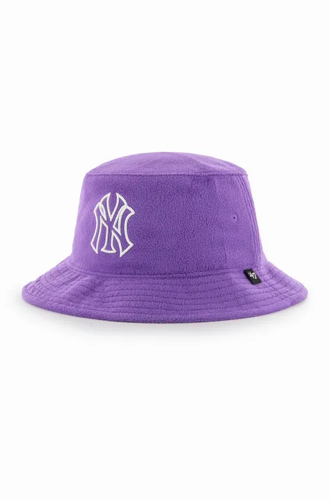 Шляпа 47 brand MLB New York Yankees цвет фиолетовый