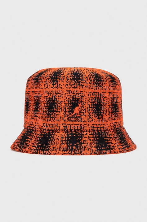 Klobúk Kangol oranžová farba,