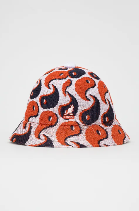 Klobúk Kangol K3541.WH103-WH103, oranžová farba,