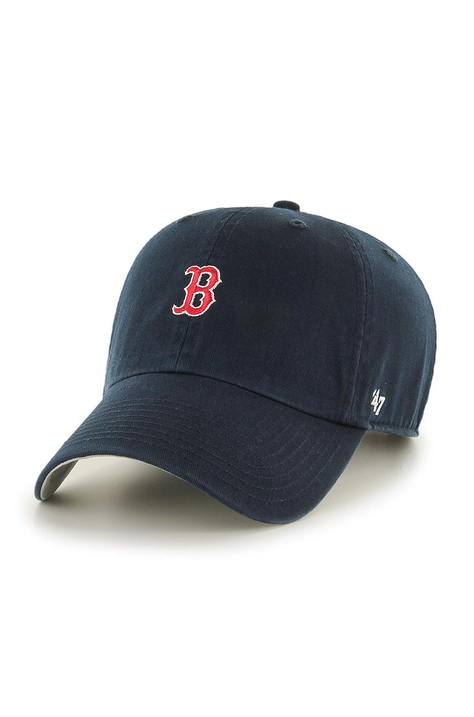 Шапка 47brand Boston Red Sox MLB в тъмносиньо с апликация  B-BSRNR02GWS-NY