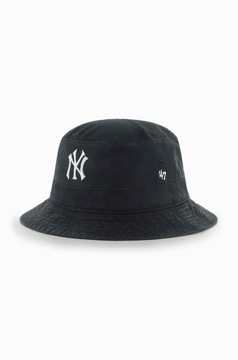 Шляпа из хлопка 47 brand New York Yankeees цвет чёрный хлопковый