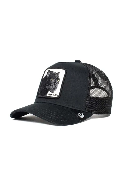Goorin Bros czapka kolor czarny z aplikacją