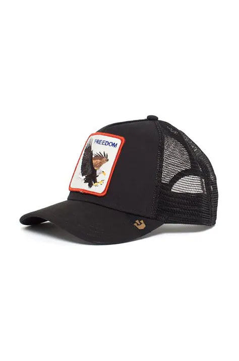 Goorin Bros czapka kolor czarny z aplikacją