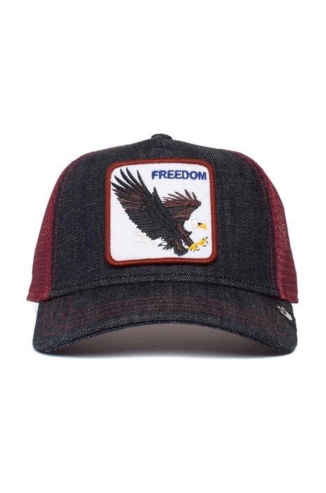 Čepice Goorin Bros The Freedom Eagle tmavomodrá barva, s aplikací, 101-0384