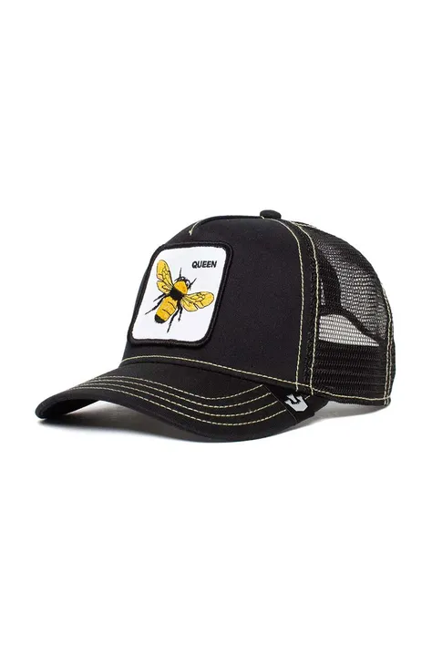 Kapa sa šiltom Goorin Bros The Queen Bee boja: crna, s aplikacijom, 101-0391