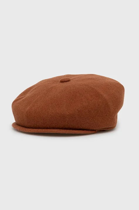 Μάλλινο καπέλο Kangol χρώμα: καφέ